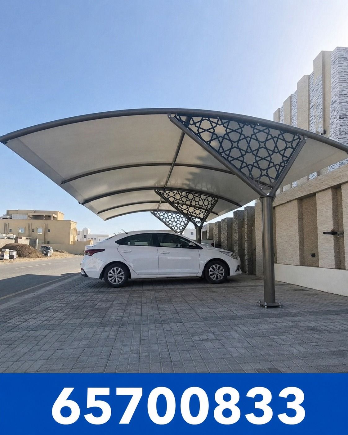 مظلات سيارات الكويت | تصميم وتركيب مظلات عازلة للحرارة
